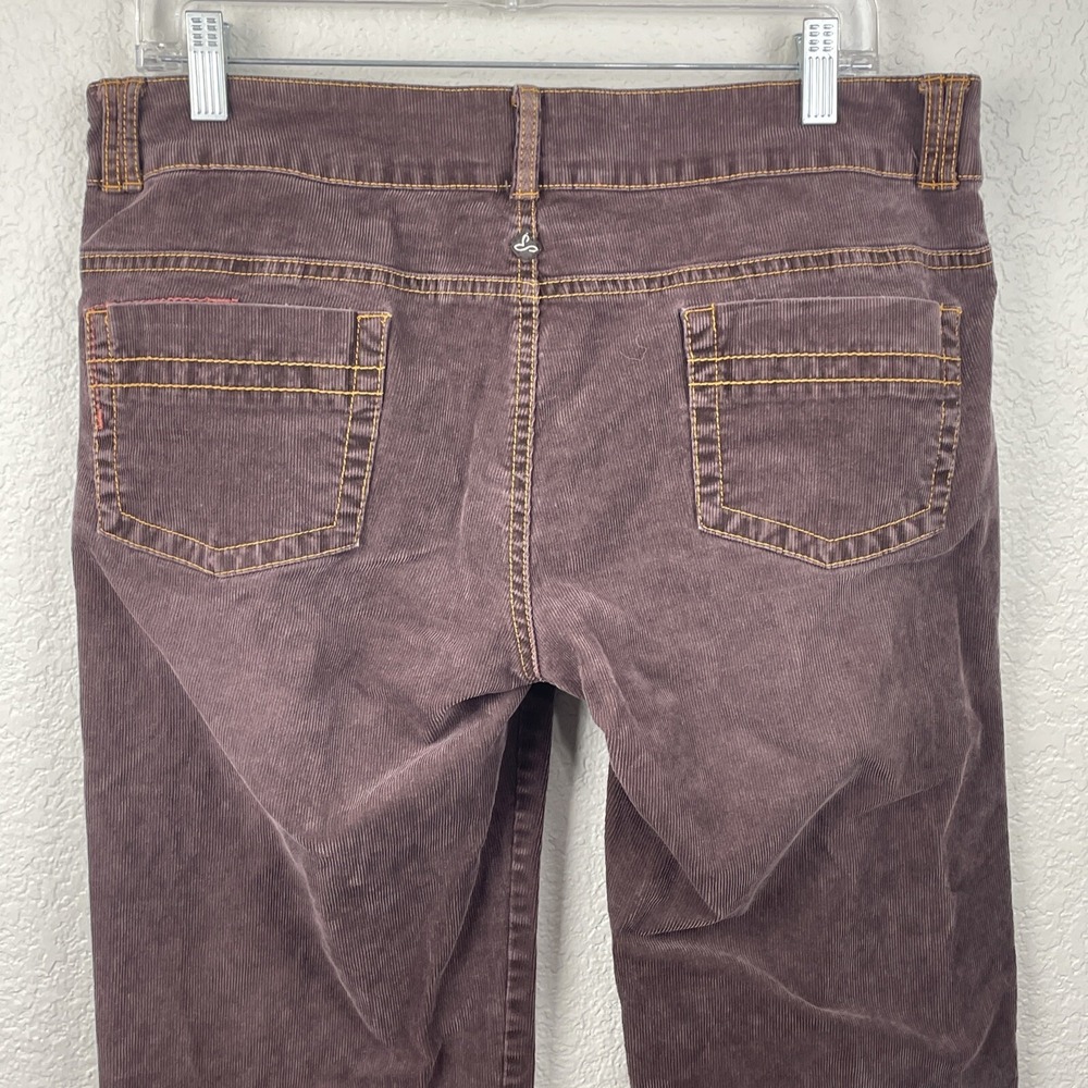 Prana Corduroy Pants Womens 12 Brown‎ Wide Leg Casual Outdoor Cabincore Y2K - Picture 6 of 12